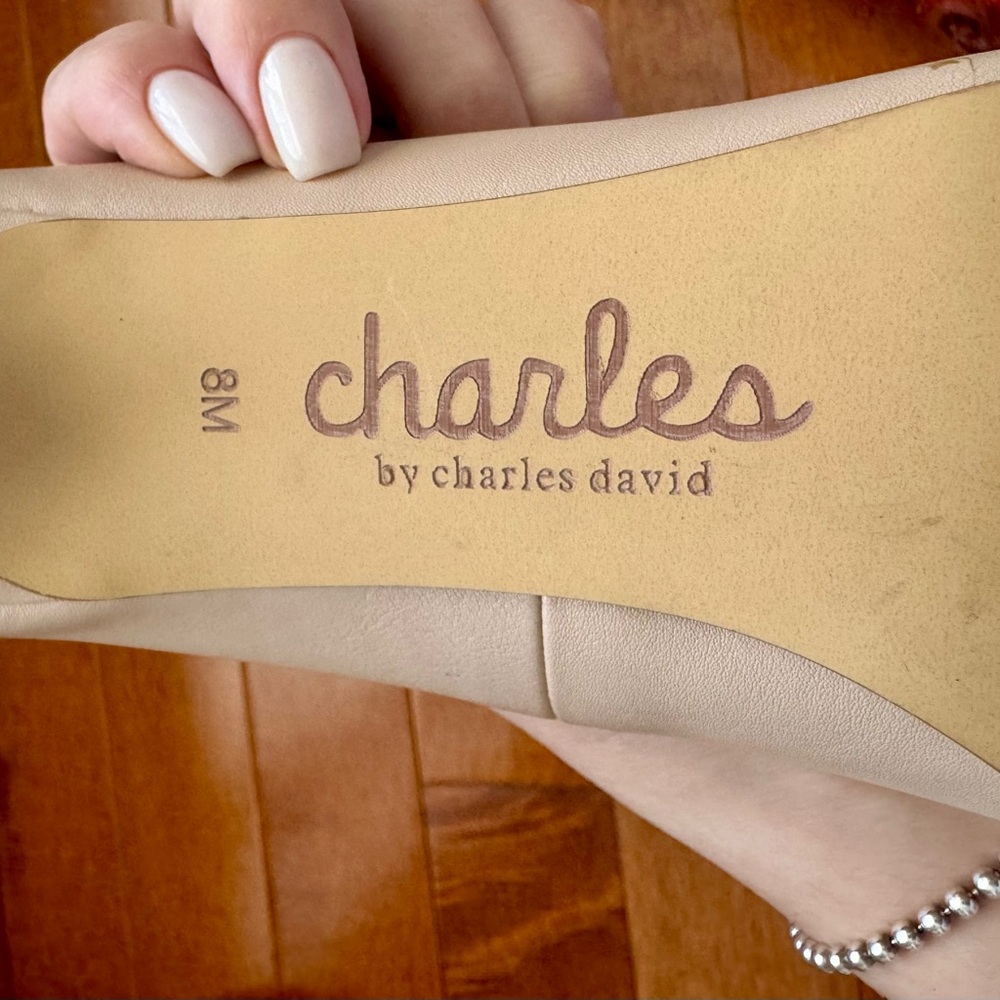 Charles by Charles David Nude Stiletto Pumps Size 8M Classic High Heels - Picture 6 of 8